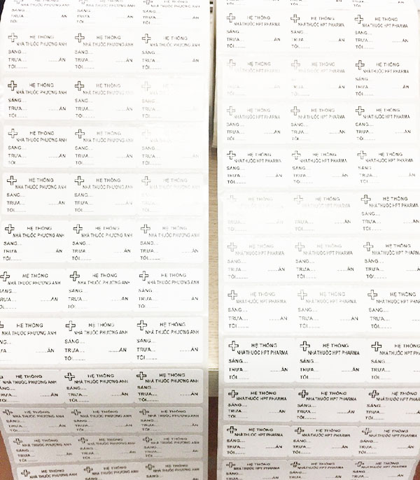 Giấy in mã vạch 3 tem loại thông dụng nhất có kích thước là 35mm x 22mm